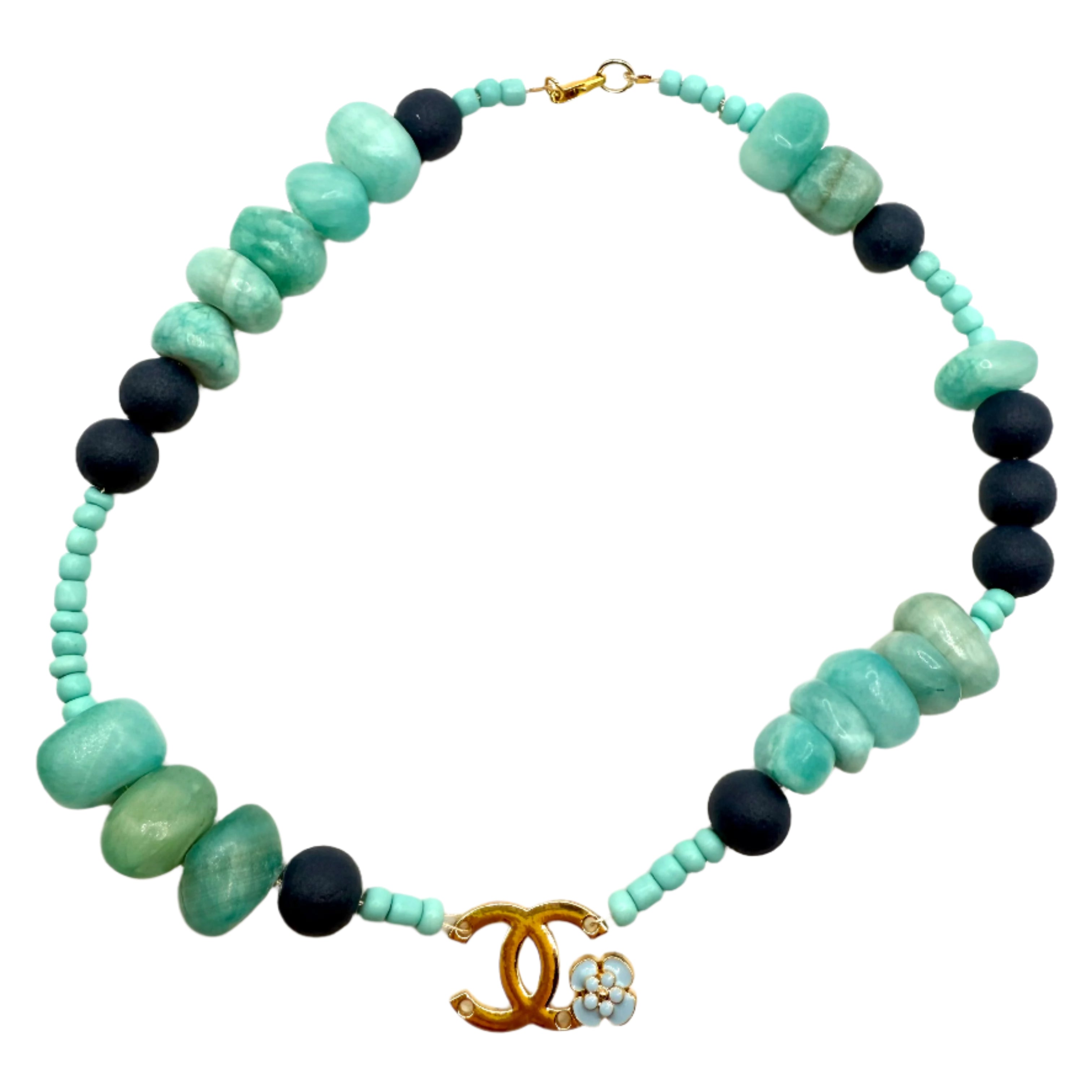 REPURPOSED CHARM BEAD NECKLACE 22