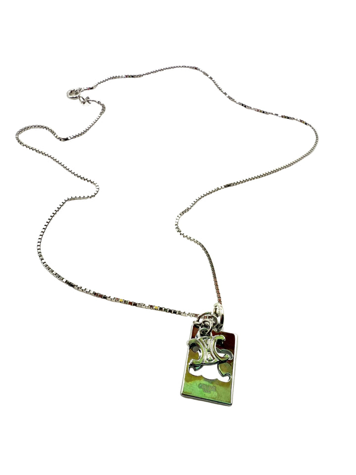 REPURPOSED SILVER CHARM 16” NECKLACE