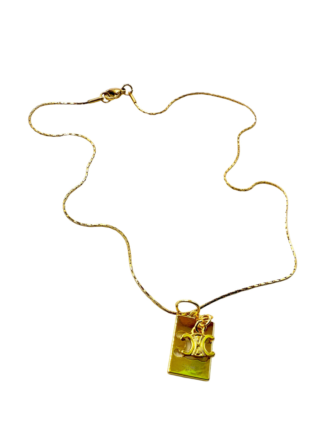REPURPOSED GOLD CHARM 16” NECKLACE