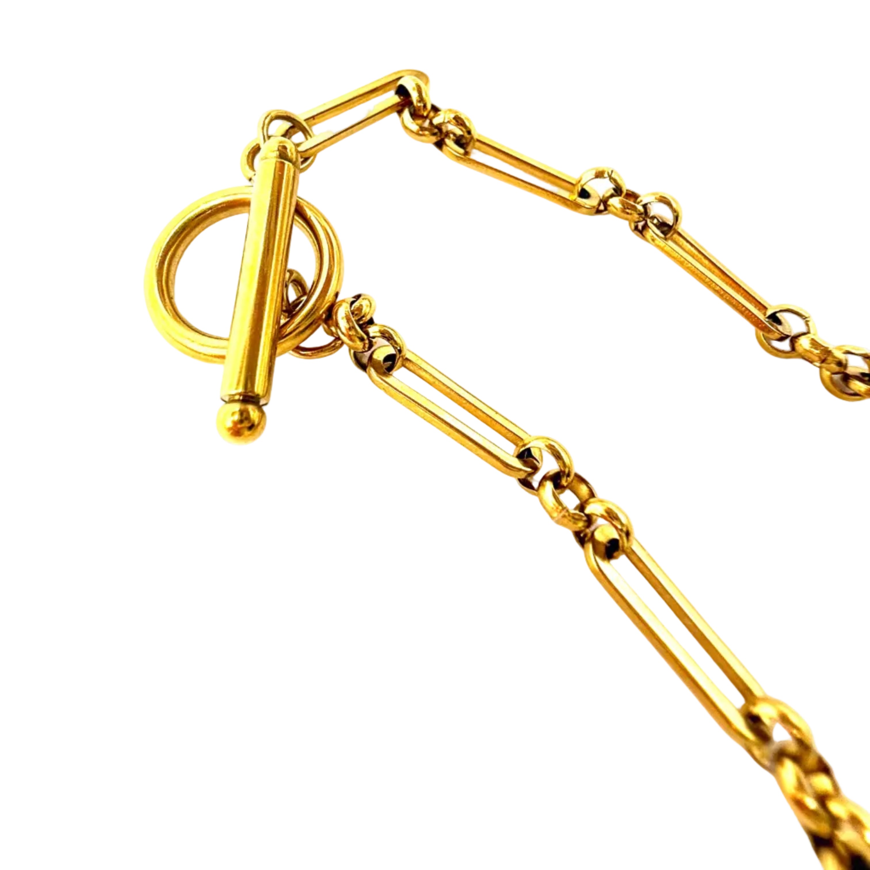 REPURPOSED PINK LOCK NECKLACE