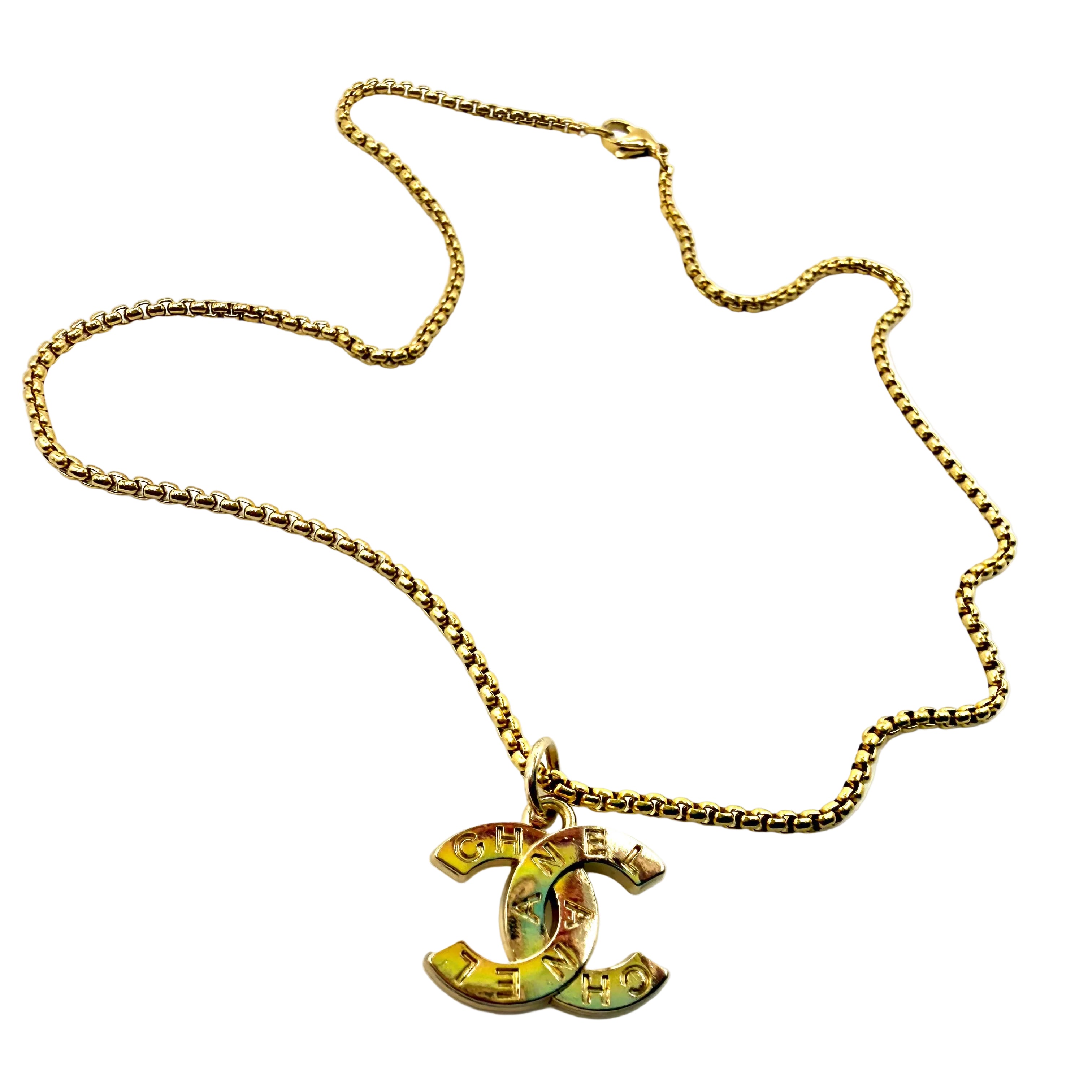 REPURPOSED GOLD CHARM 16” NECKLACE