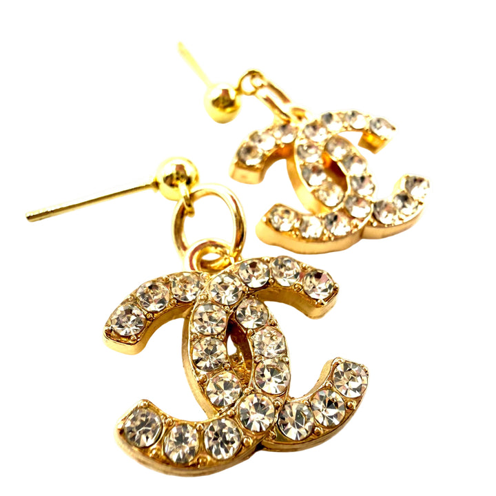REPURPOSED STONE CHARM EARRINGS