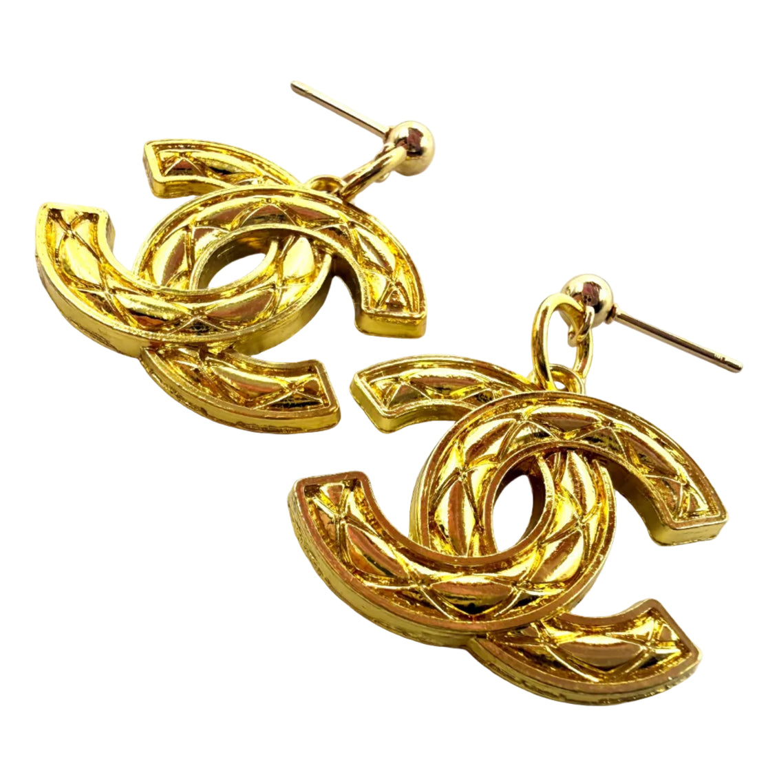 REPURPOSED GOLD CHARM EARRINGS
