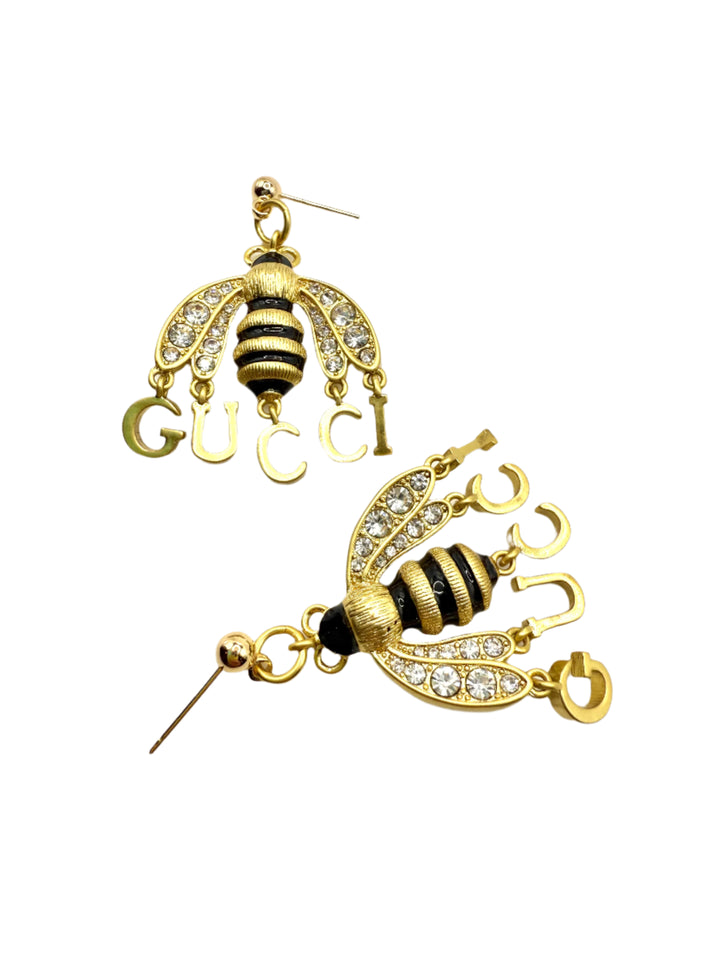 REPURPOSED CHARM BEE EARRINGS