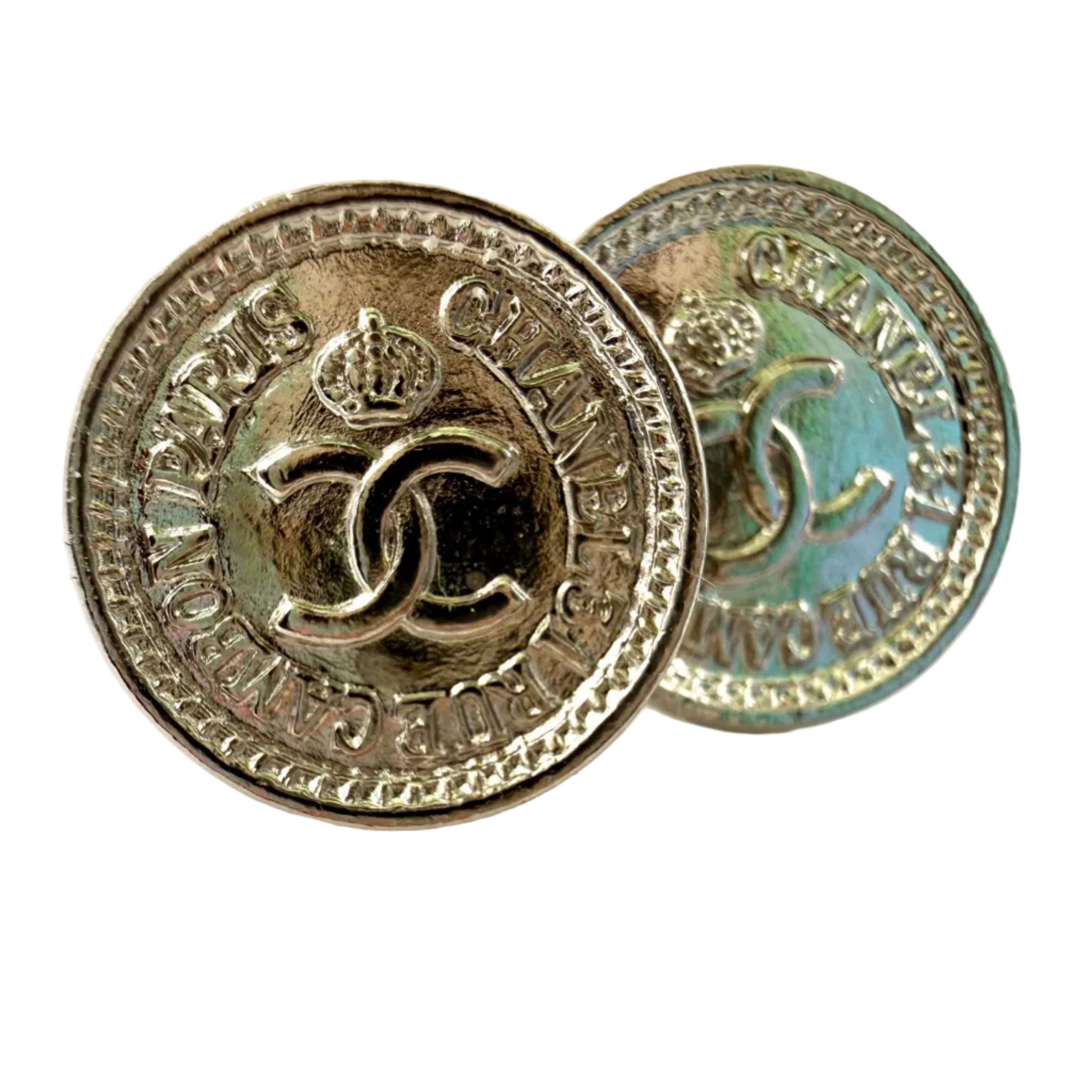 REPURPOSED BUTTON SILVER COIN STUDS