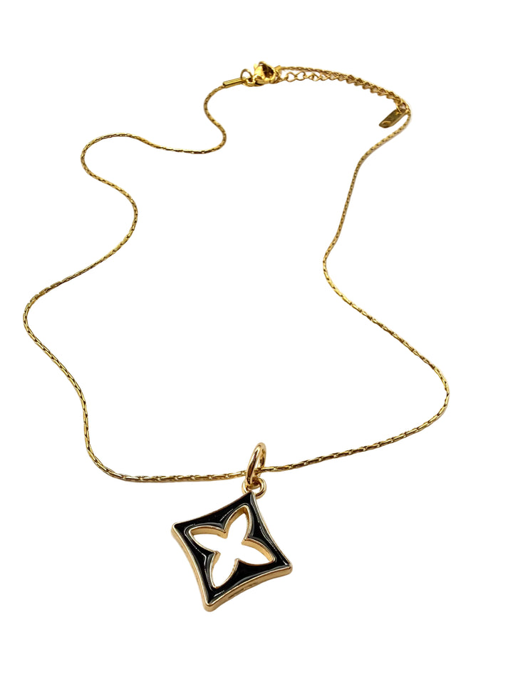 REPURPOSED DIAMOND CHARM DAINTY NECKLACE