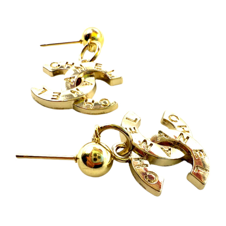 REPURPOSED CHARM LETTER EARRINGS