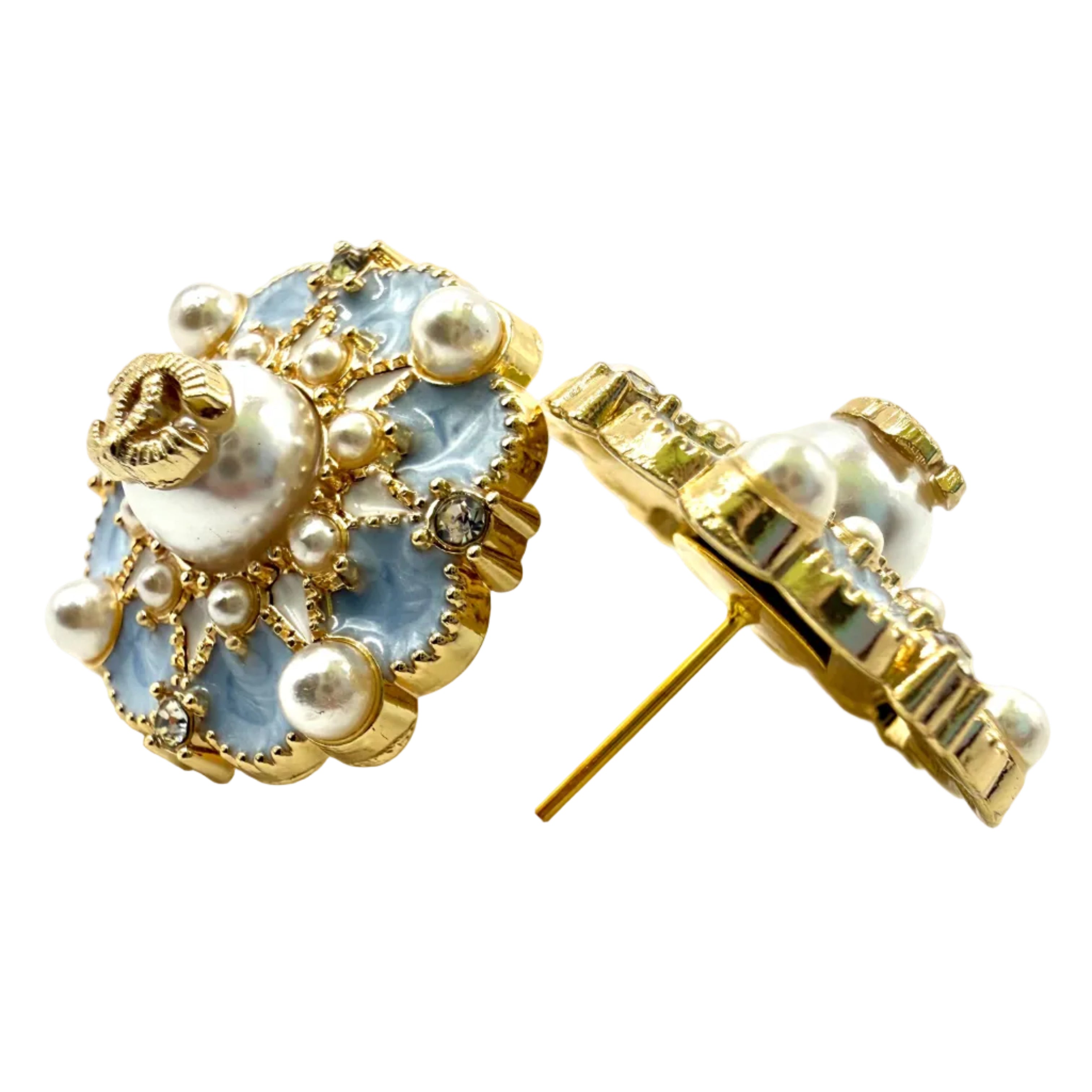 REPURPOSED BUTTON MARJORIE STUDS