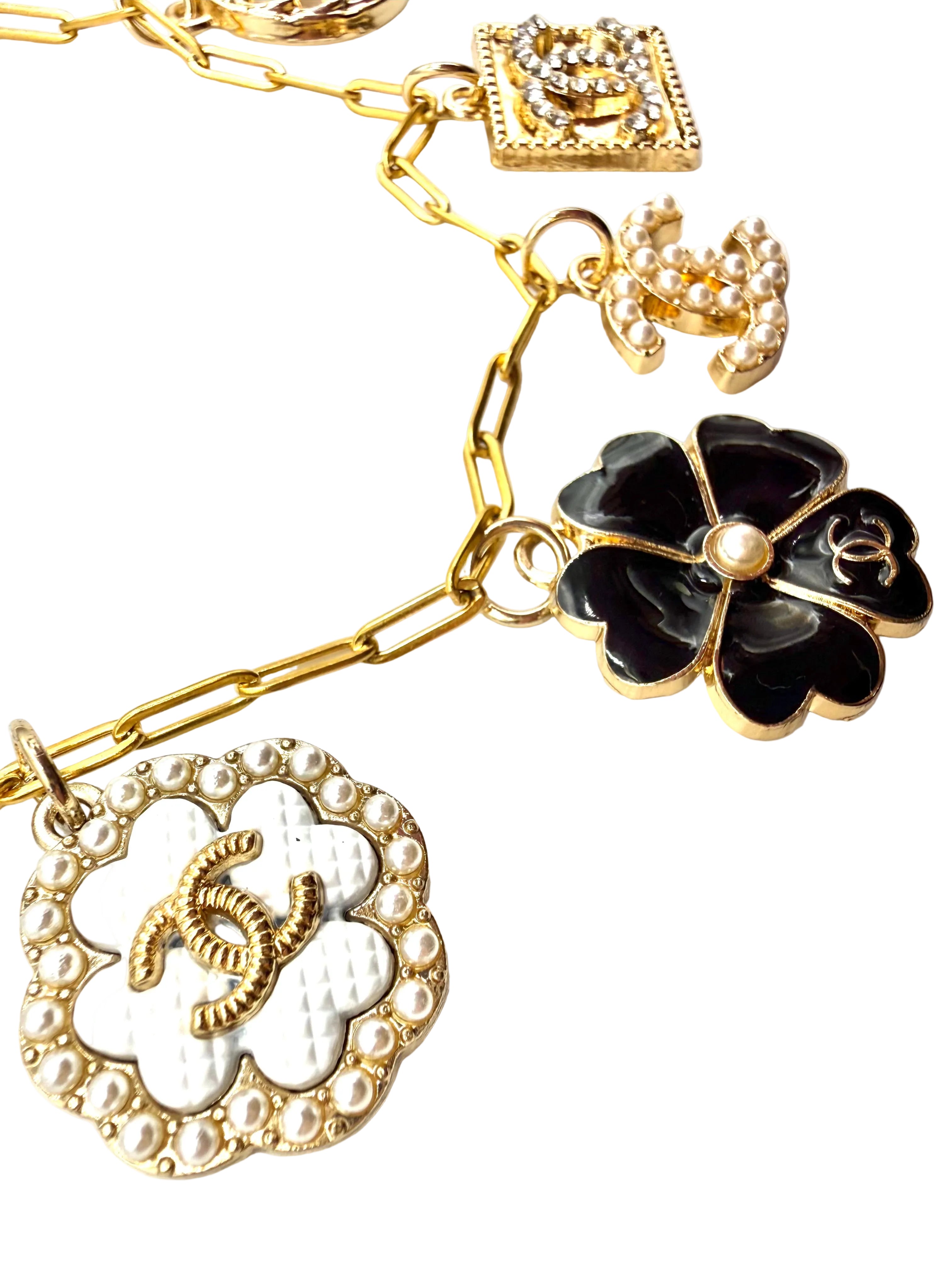 REPURPOSED MIXED CHARM NECKACE 16