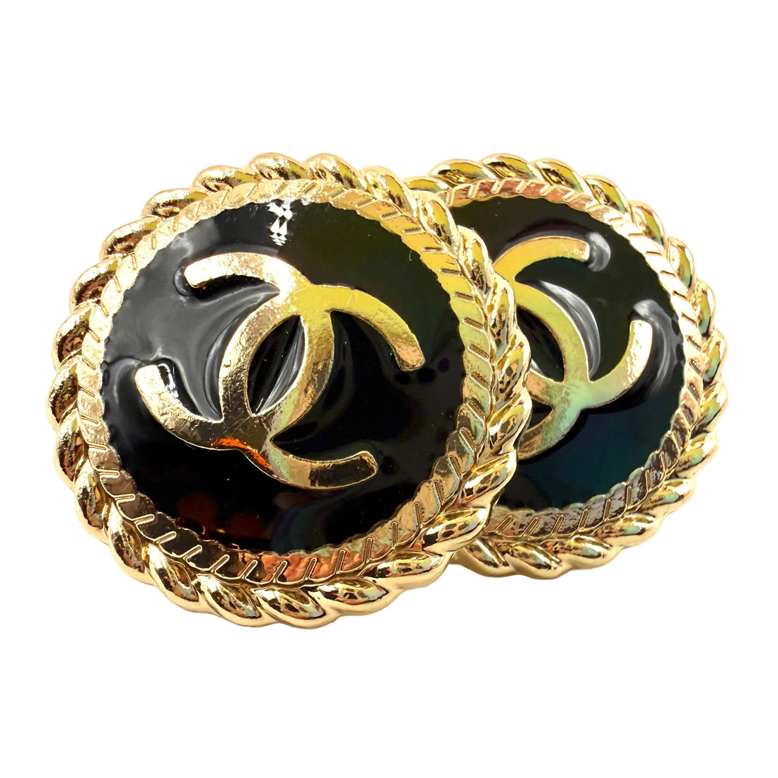 REPURPOSED BUTTON LARGE SARAH STUDS