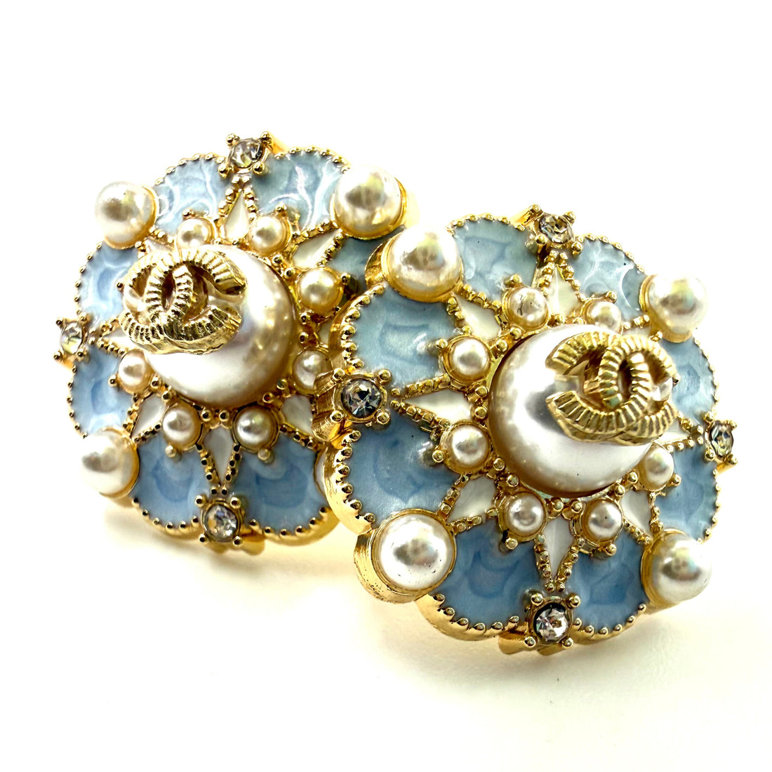 REPURPOSED BUTTON MARJORIE STUDS