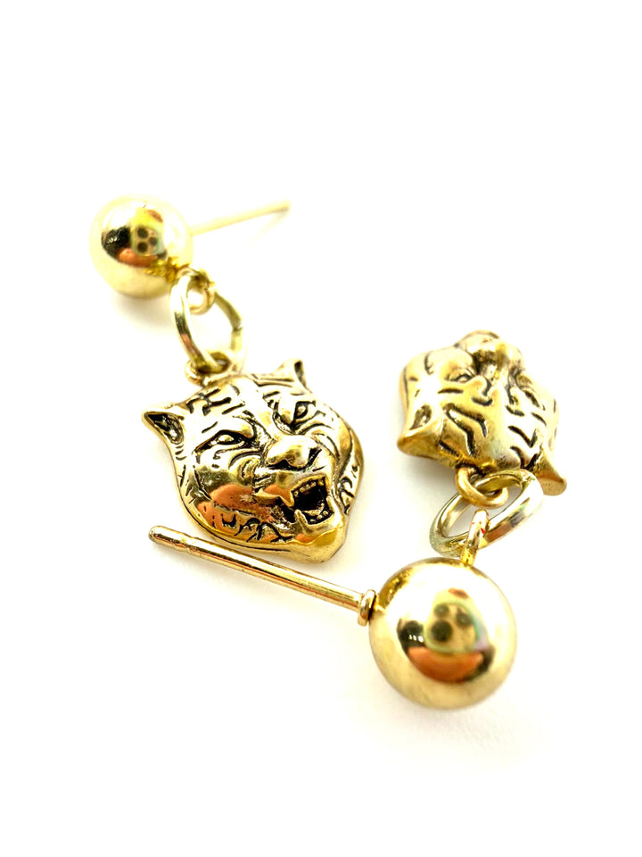 REPURPOSED JUNGLE CHARM EARRINTS