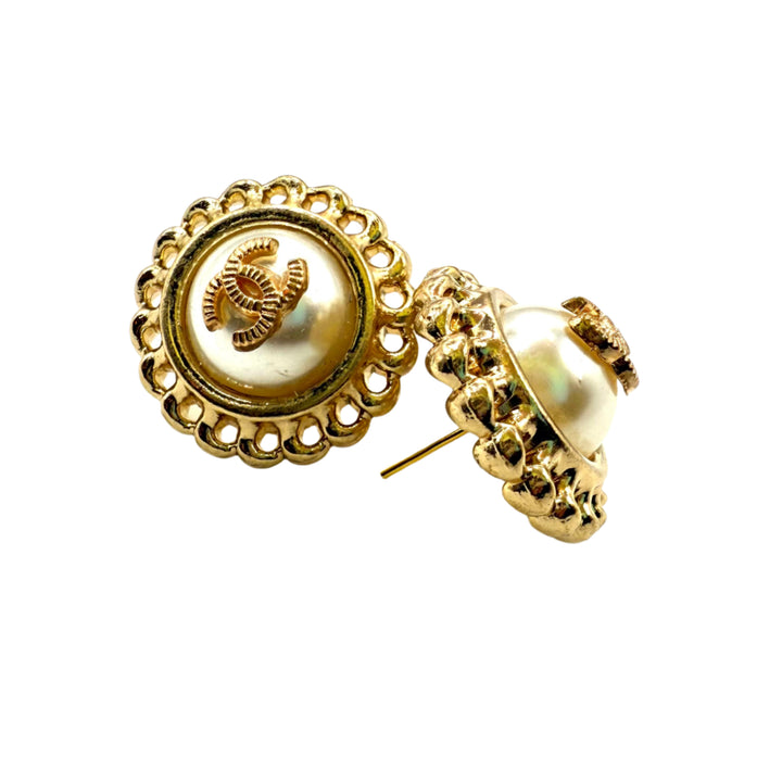 REPURPOSED BUTTON HALLIE STUDS