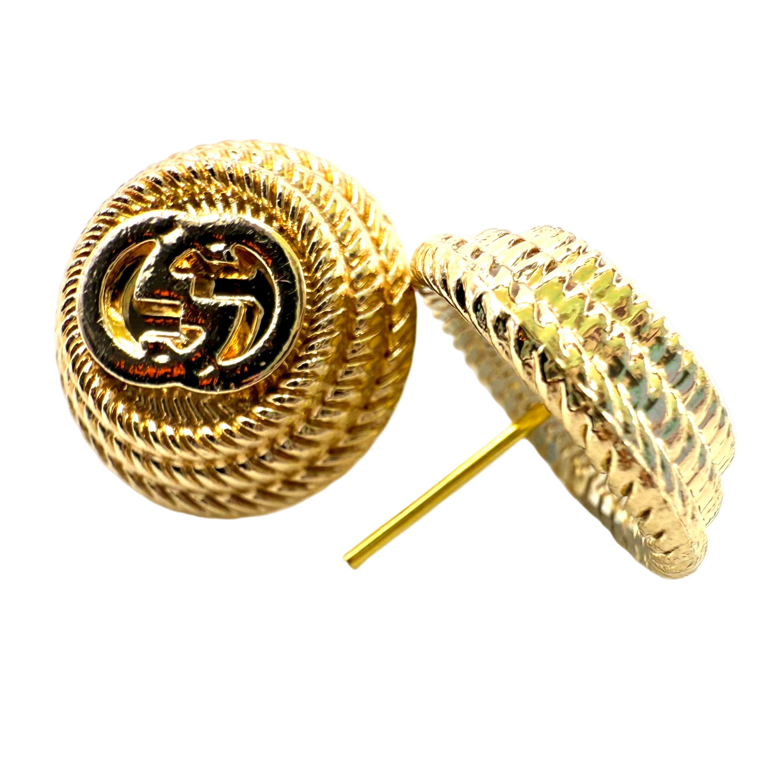 REPURPOSED BUTTON GABBY STUDS