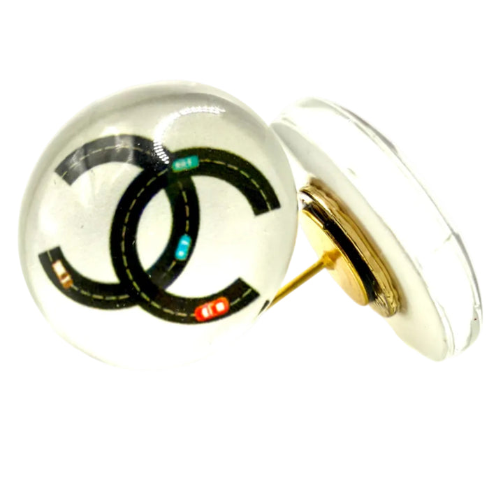 REPURPOSED BUTTON MATILDA STUDS