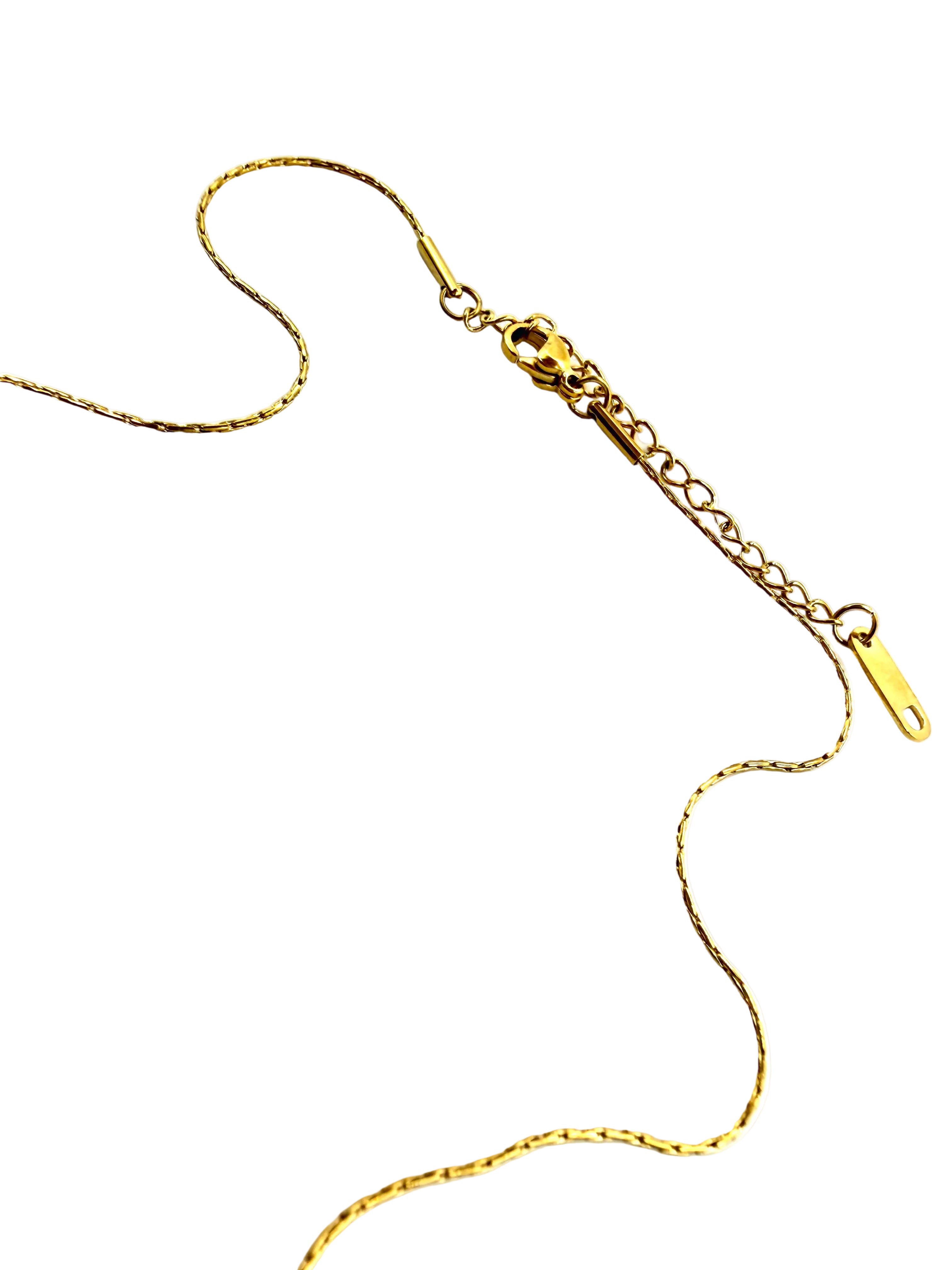 REPURPOSED PETITE STONE CHARM NECKLACE