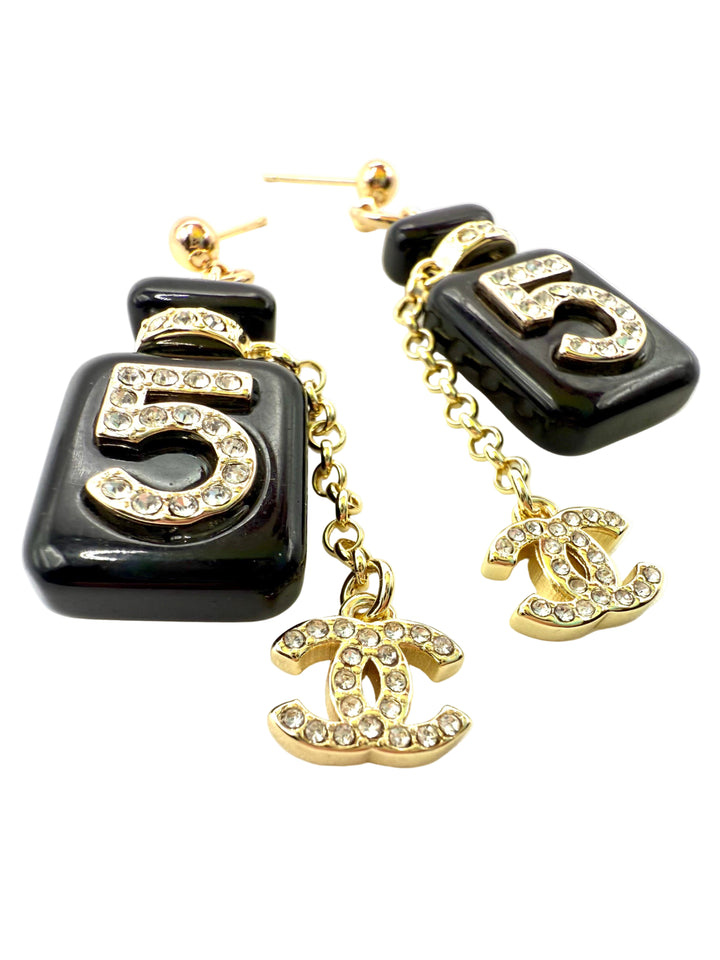 REPURPOSED CHARM #5 EARRINGS