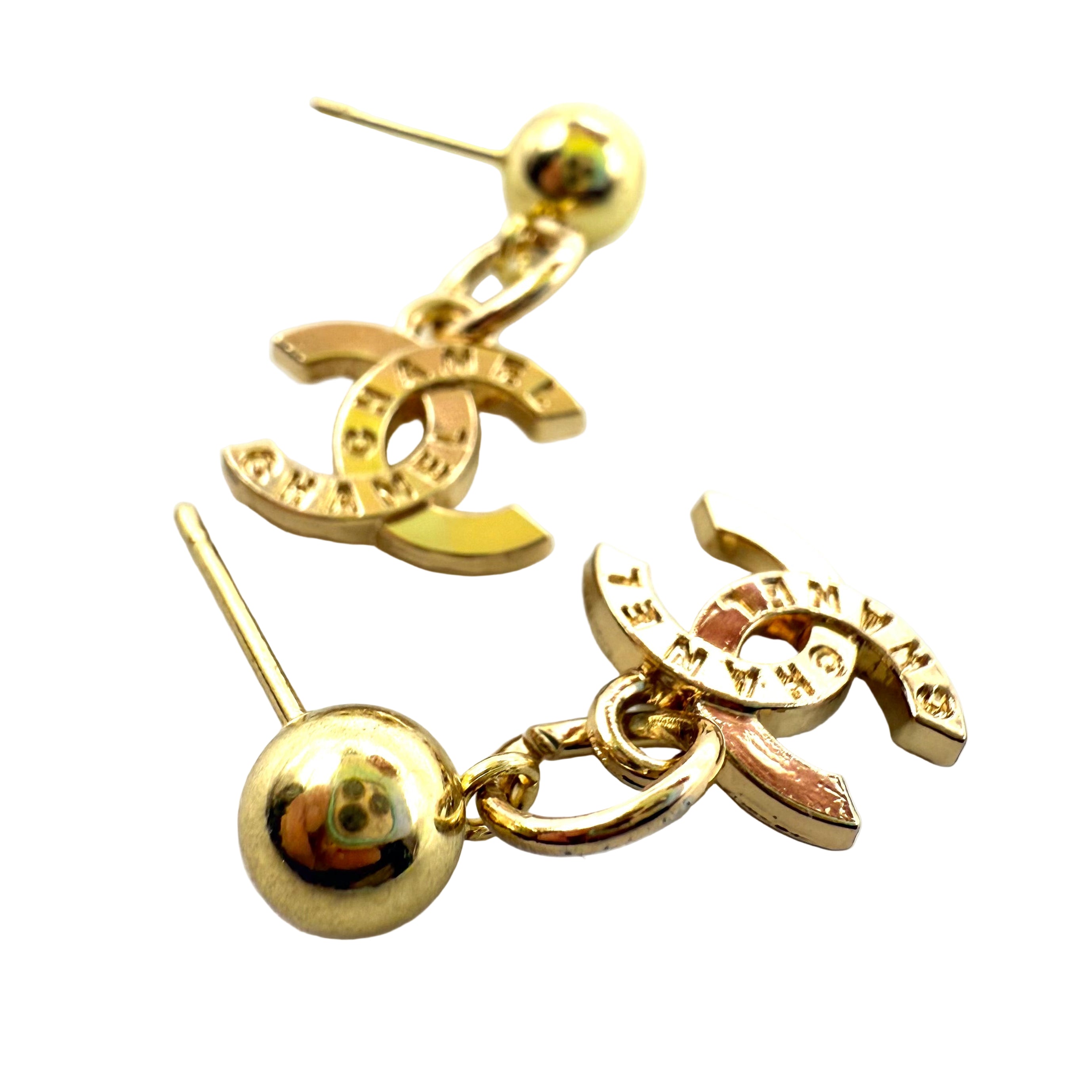REPURPOSED CHARM PETITE CLASSIC GOLD EARRINGS