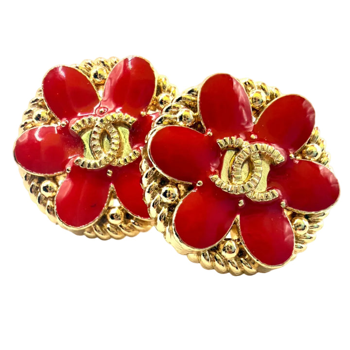 REPURPOSED BUTTON MYRA STUDS