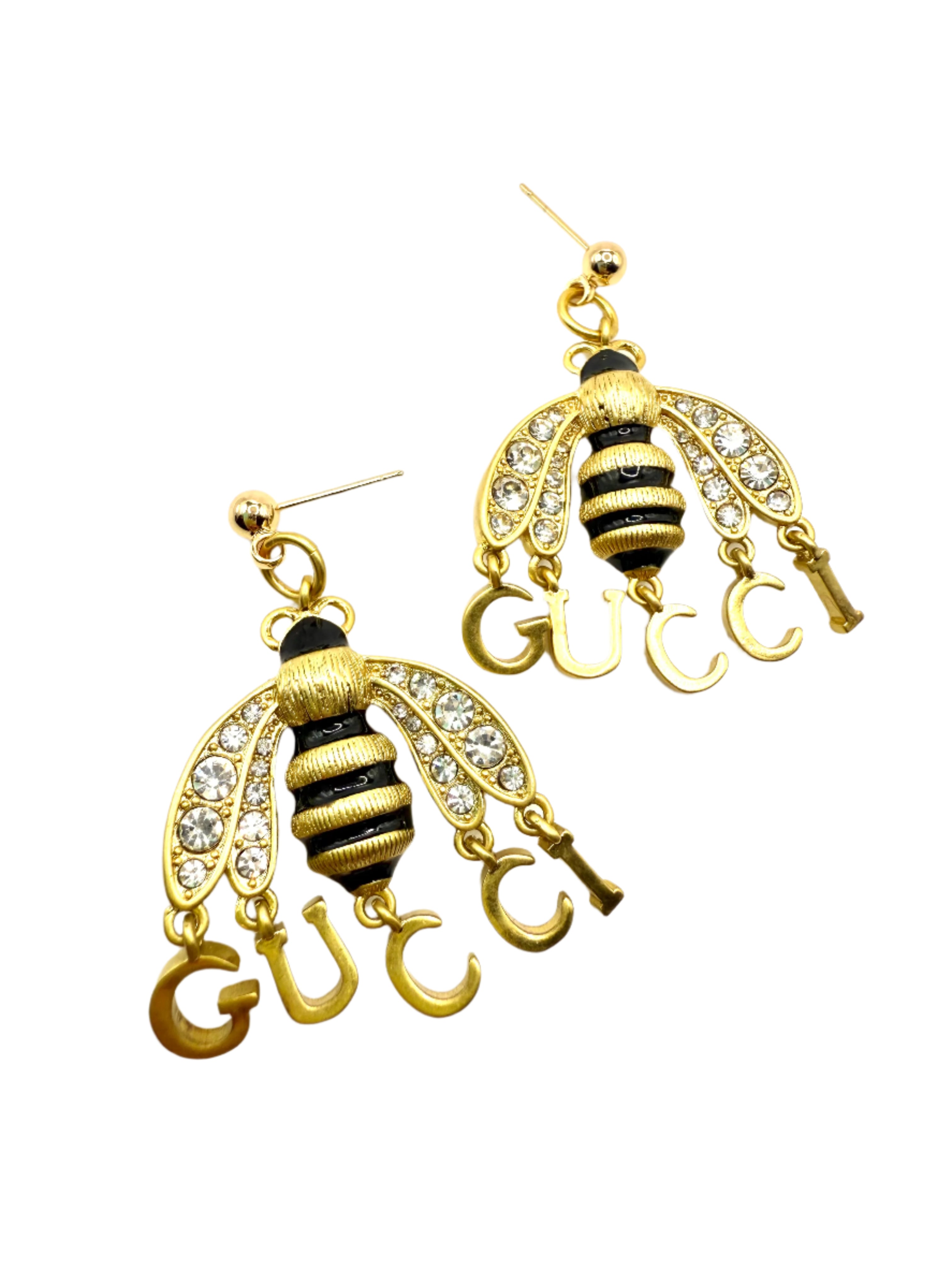 REPURPOSED CHARM BEE EARRINGS