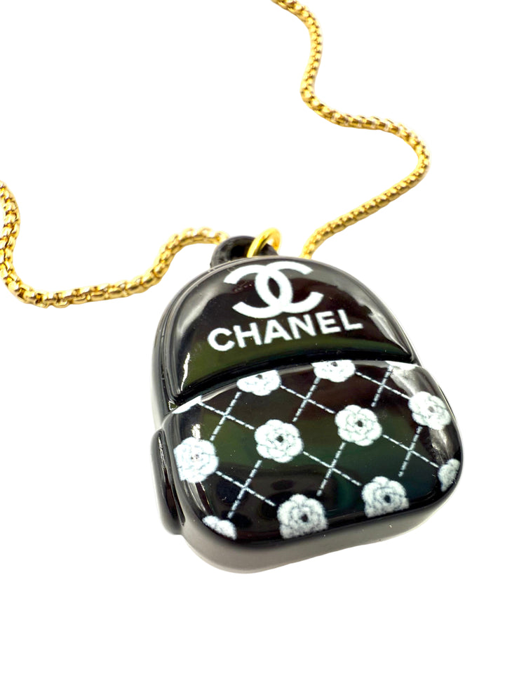 REPURPOSED BACKPACK CHARM NECKLACE