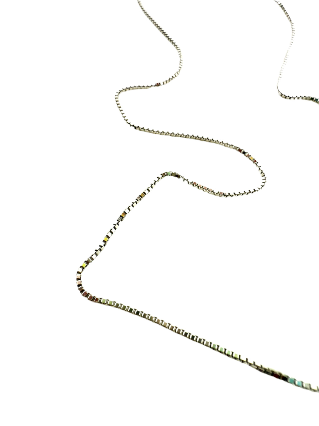 REPURPOSED WHITE LOCK CHARM NECKLACE