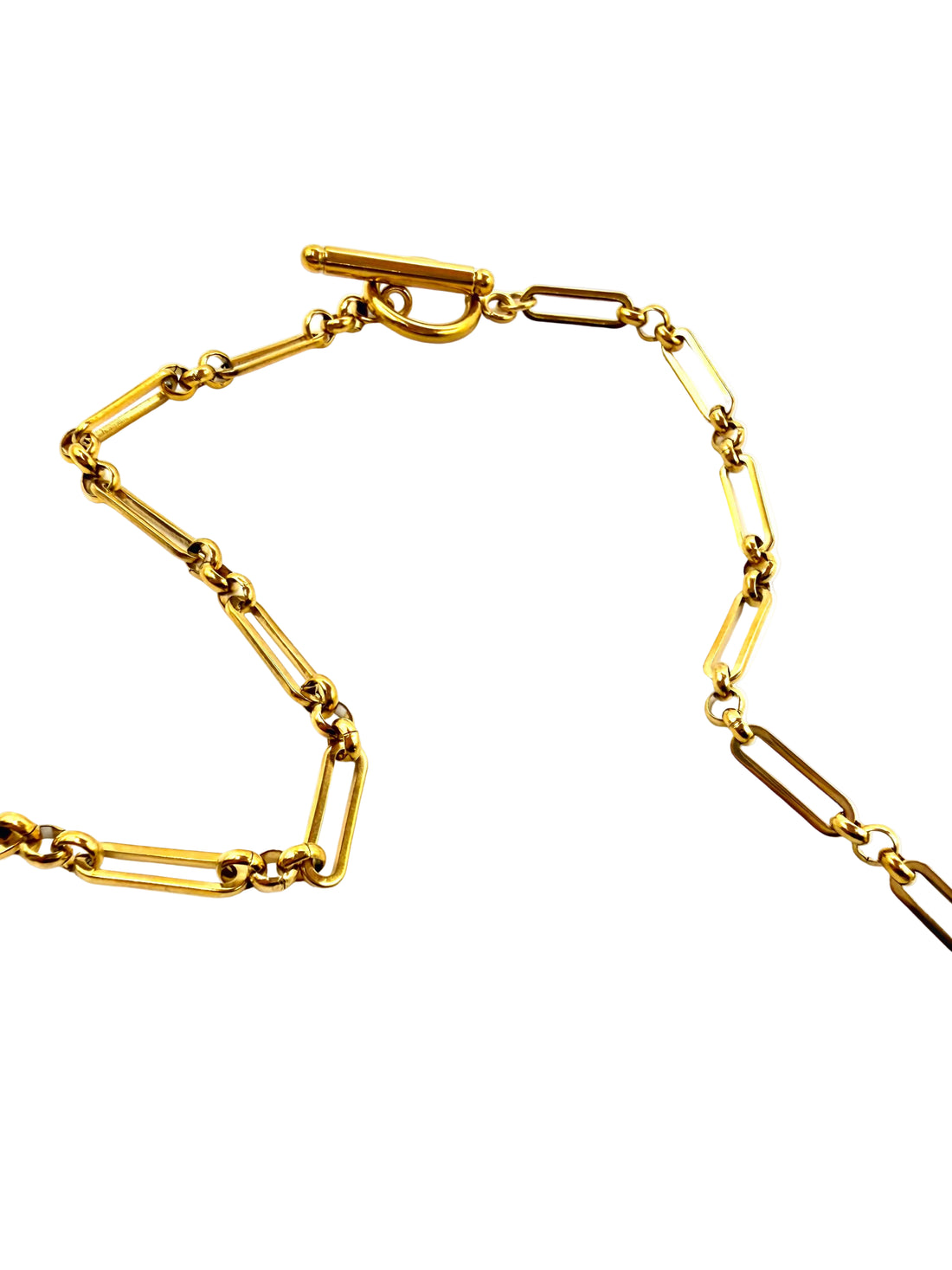 REPURPOSED SQUARE CHARM PAPER CLIP NECKLACE