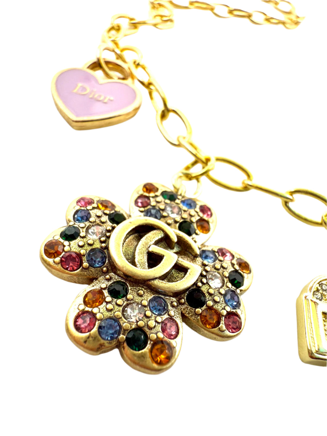 REPURPOSED MIXED CHARM NECKLACE 15