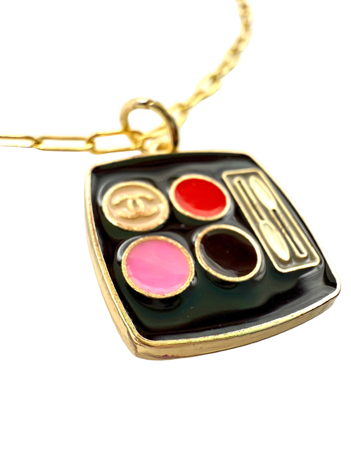 REPURPOSED CHARM MAKEUP 16” NECKLACE
