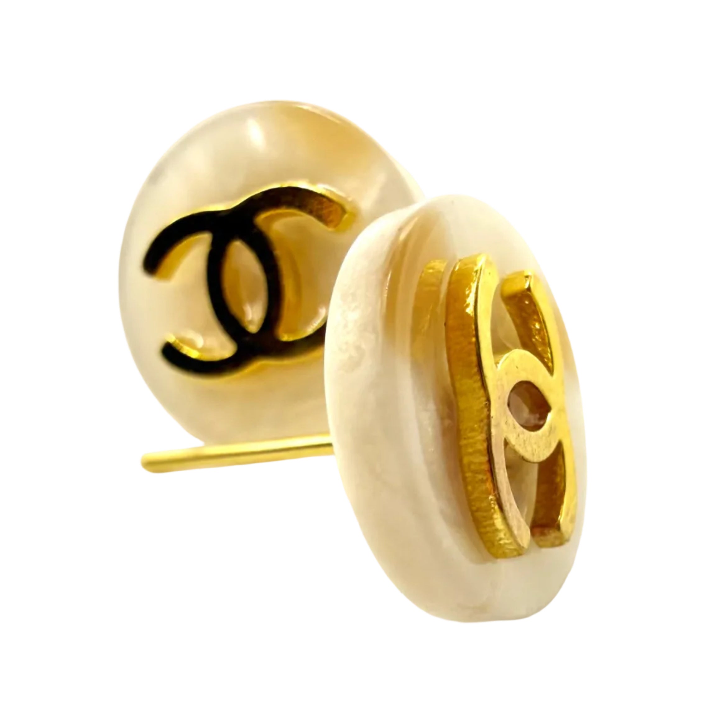 REPURPOSED BUTTON MAYA STUDS