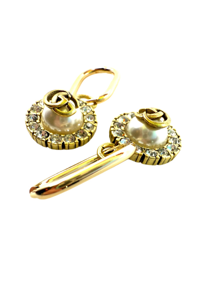 REPURPOSED CHARM CIRCLE EARRINGS