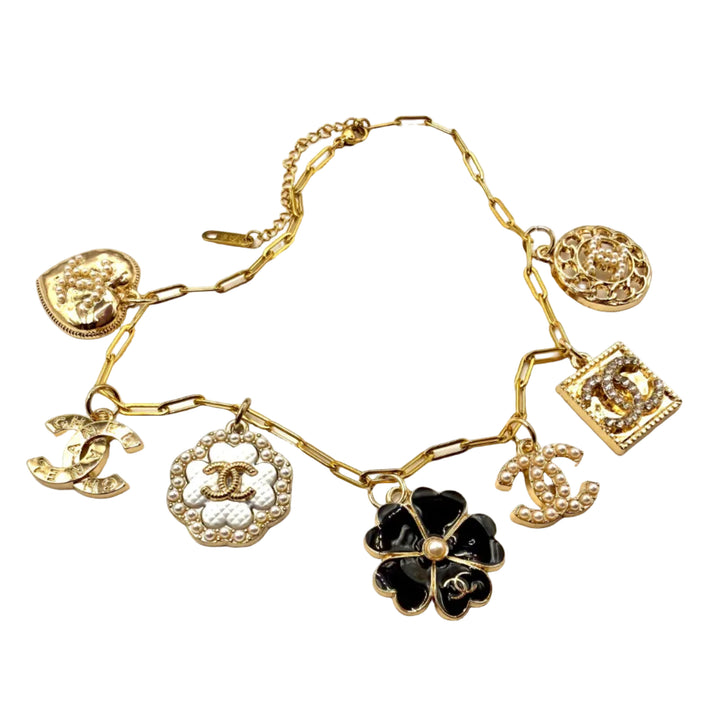 REPURPOSED MIXED CHARM NECKACE 16