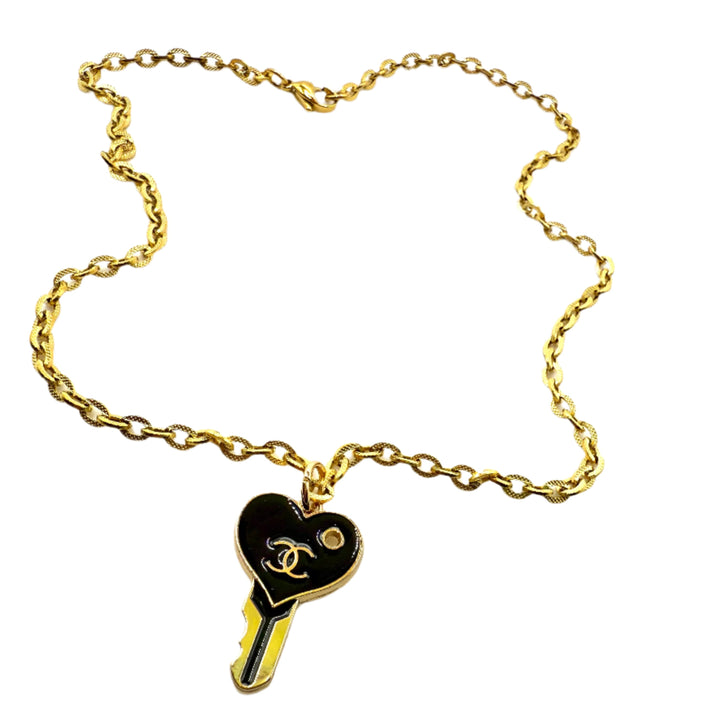 REPURPOSED KEY CHARM NECKLACE