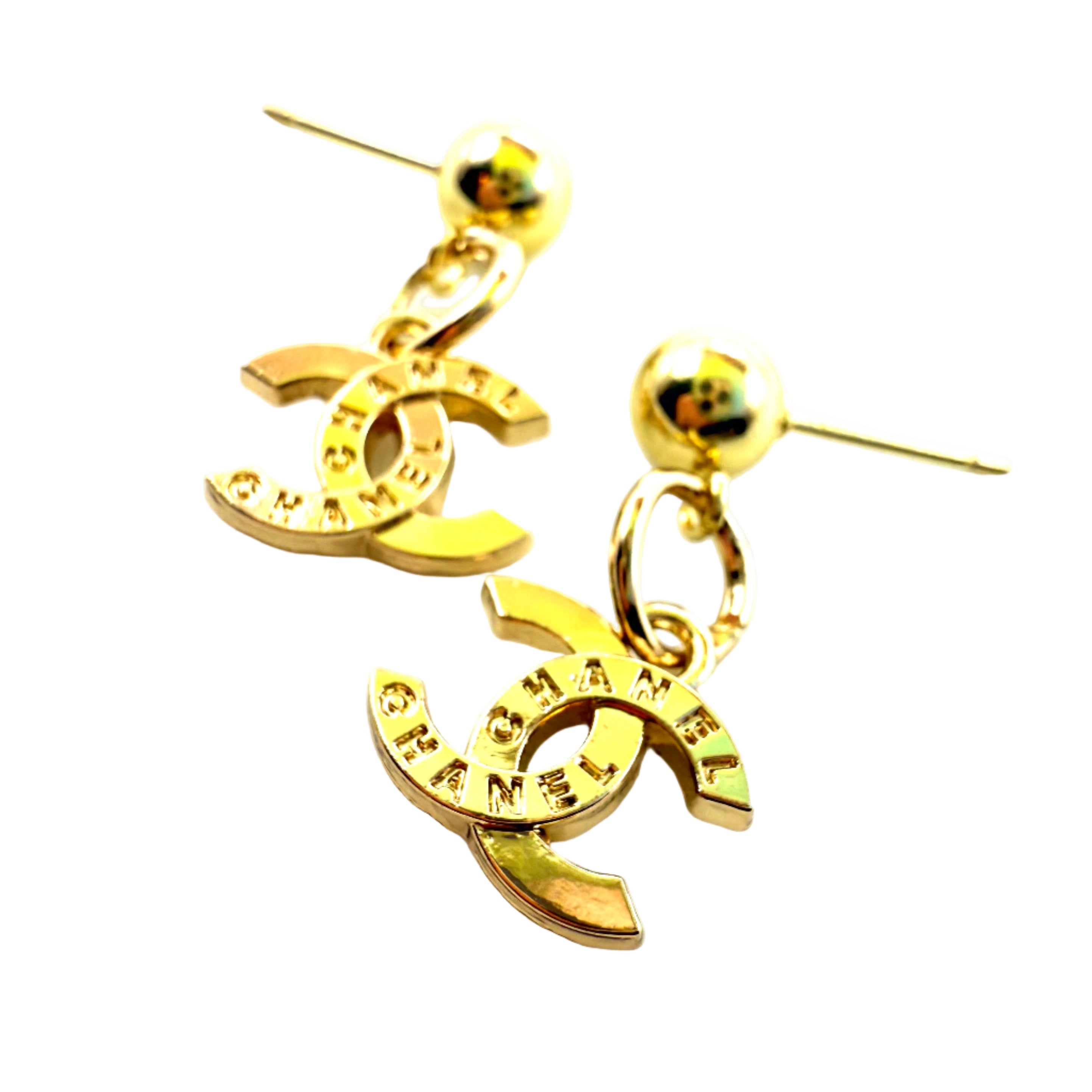 REPURPOSED CHARM PETITE CLASSIC GOLD EARRINGS