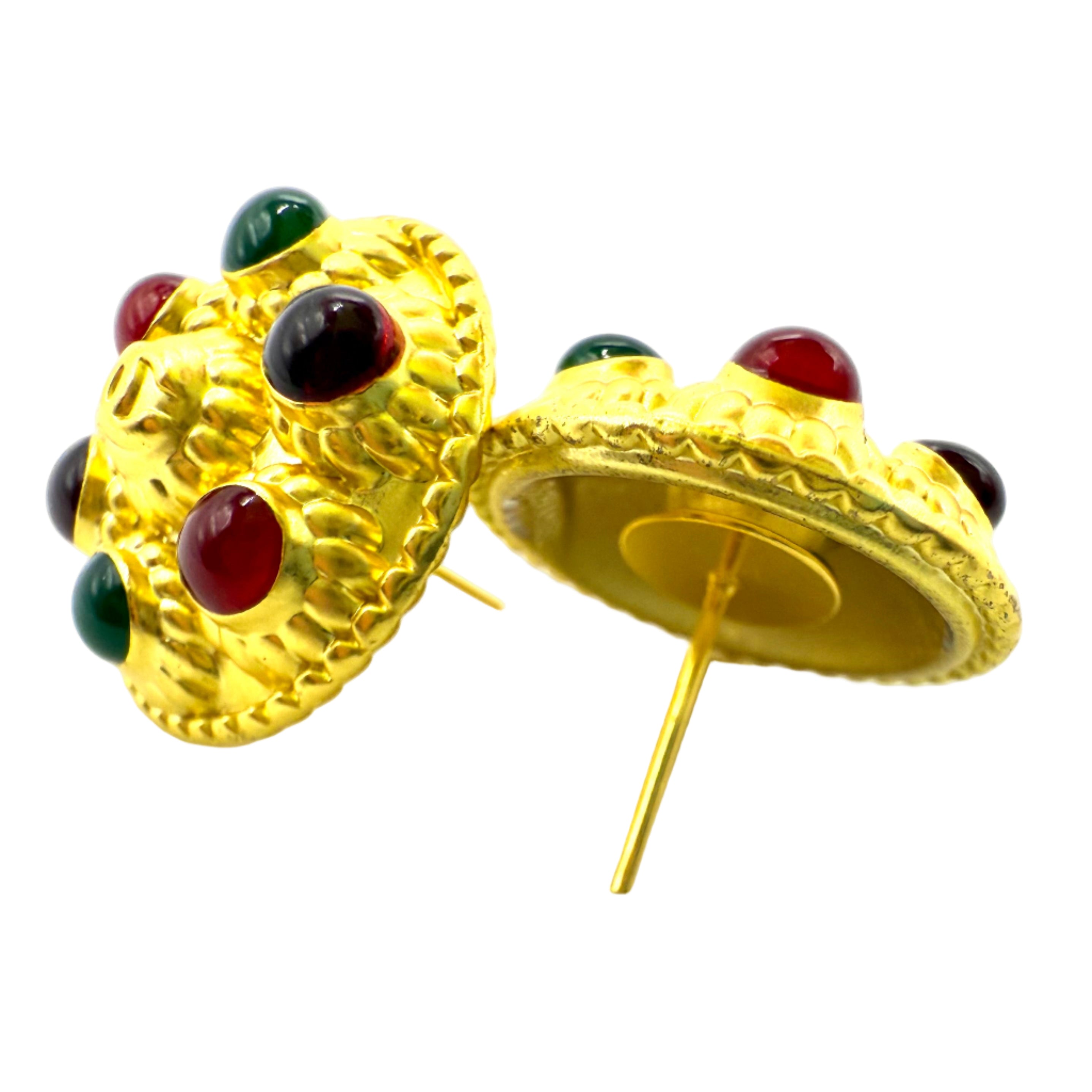 REPURPOSED BUTTON CLARICE STUDS