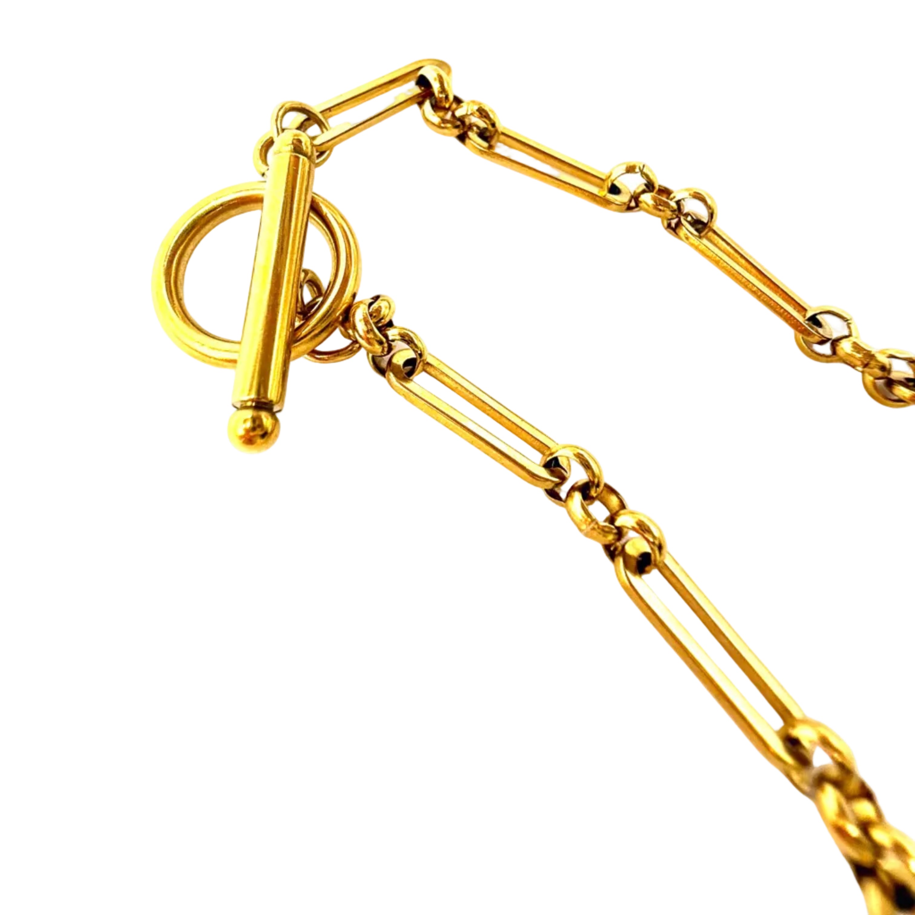 REPURPOSED BLACK LOCK NECKLACE
