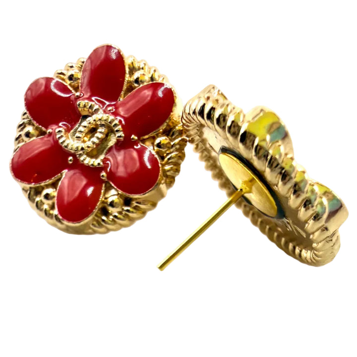 REPURPOSED BUTTON MYRA STUDS