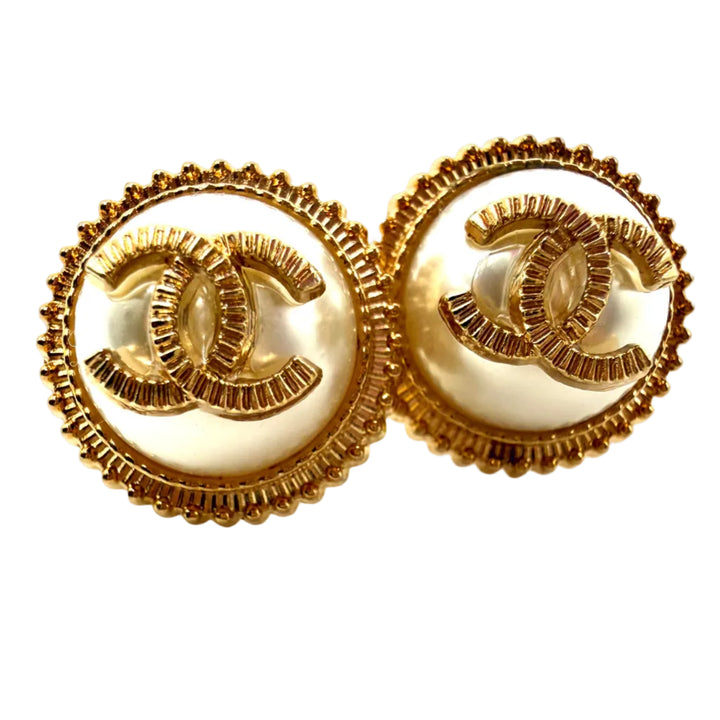 REPURPOSED BUTTON HELEN STUDS