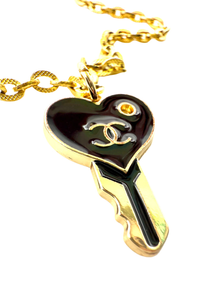 REPURPOSED KEY CHARM NECKLACE