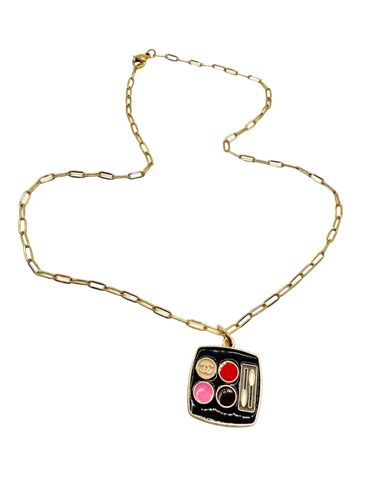 REPURPOSED CHARM MAKEUP 16” NECKLACE