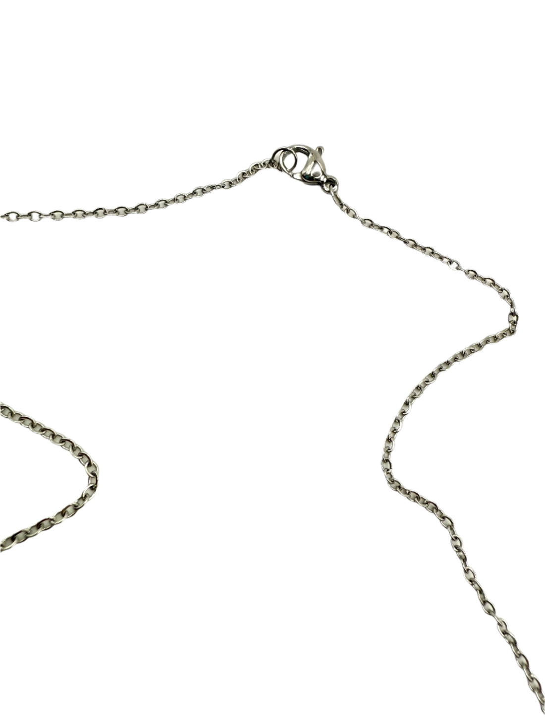 REPURPOSED LARGE BLACK TAG NECKLACE