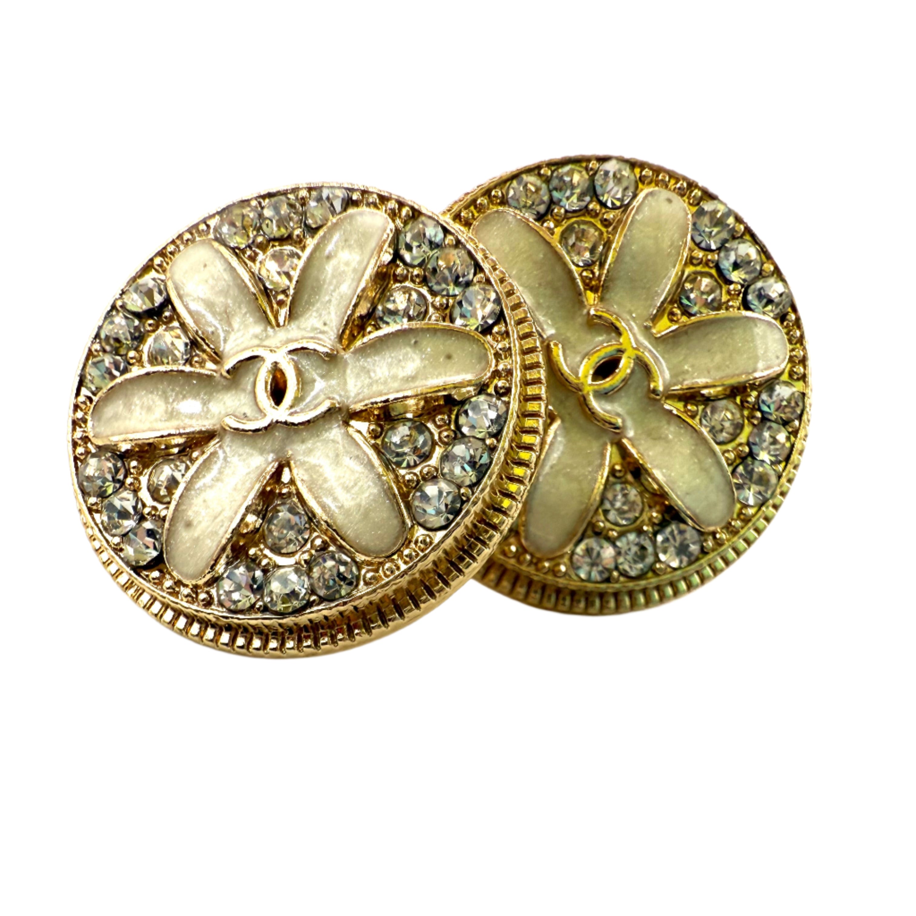 REPURPOSED BUTTON CREAM ZURI STUDS