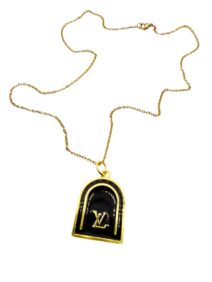 REPURPOSED ARCH CHARM NECKLACE