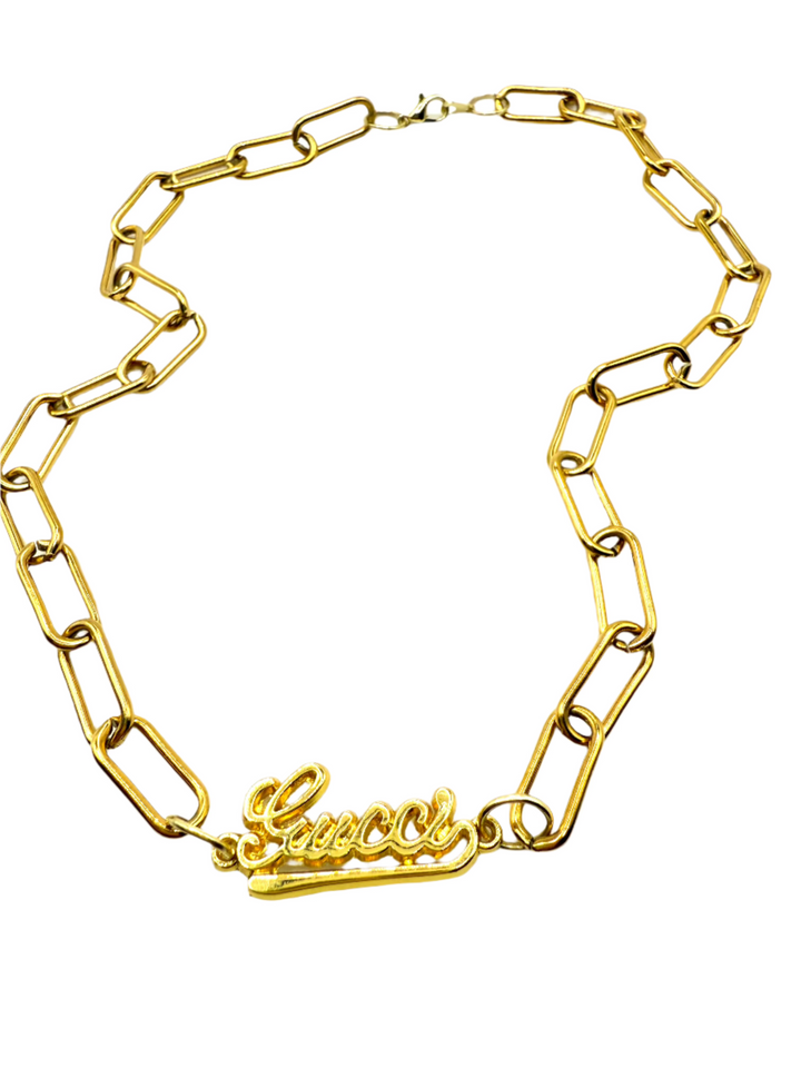 REPURPOSED CHARM GOLD NECKLACE