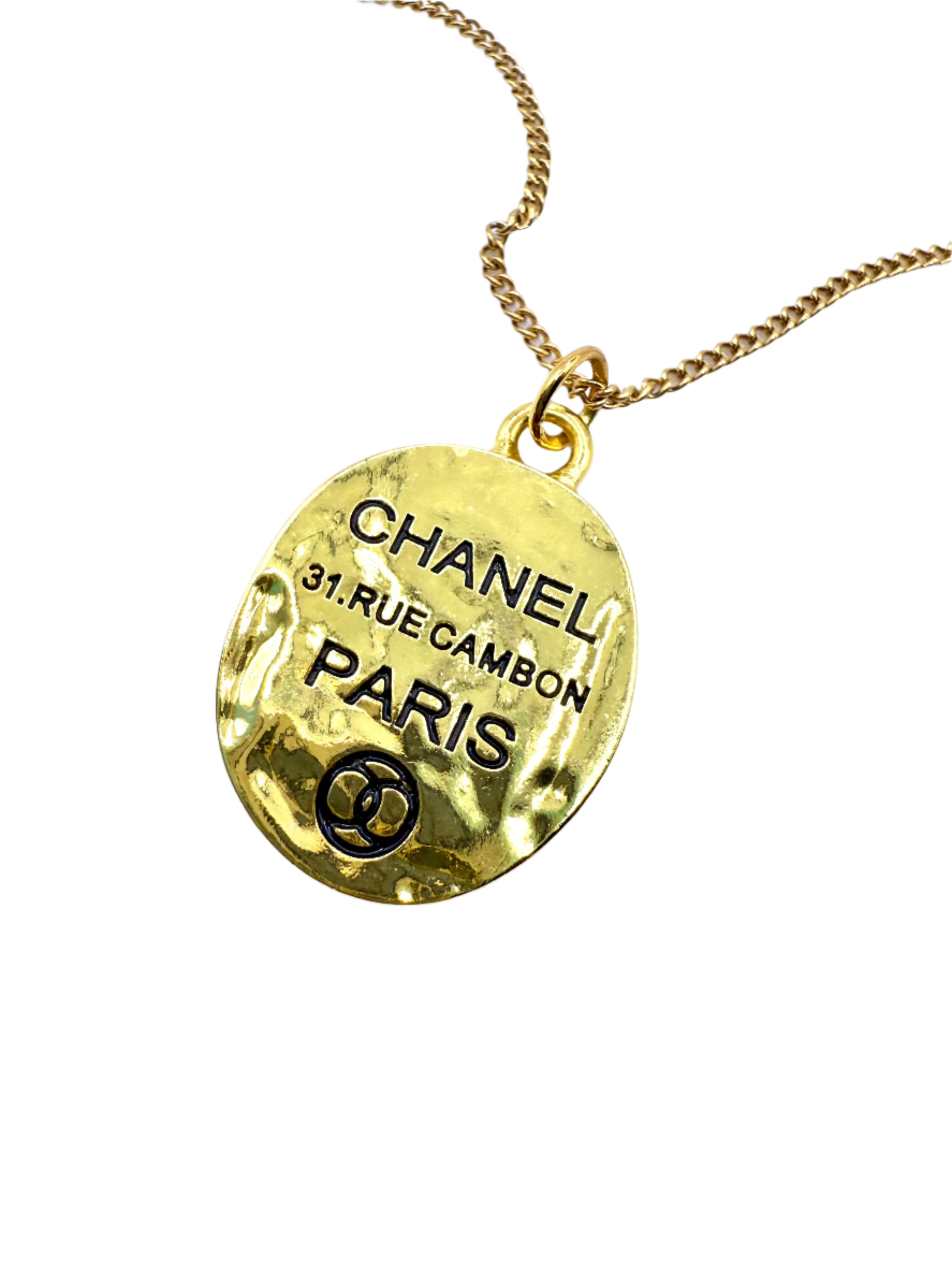 REPURPOSED OVAL TAG NECKLACE