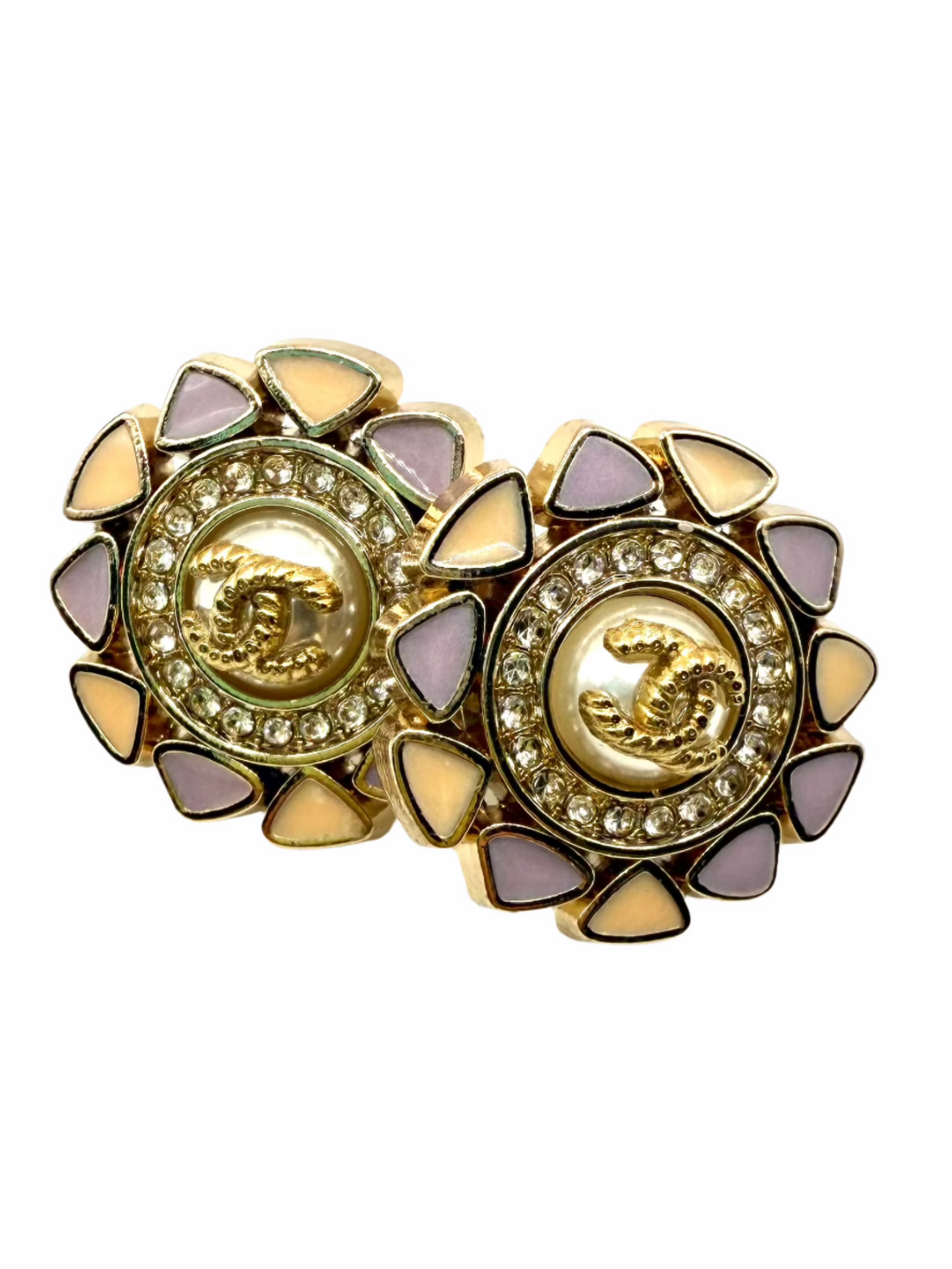 REPURPOSED BUTTON BIRDIE STUDS