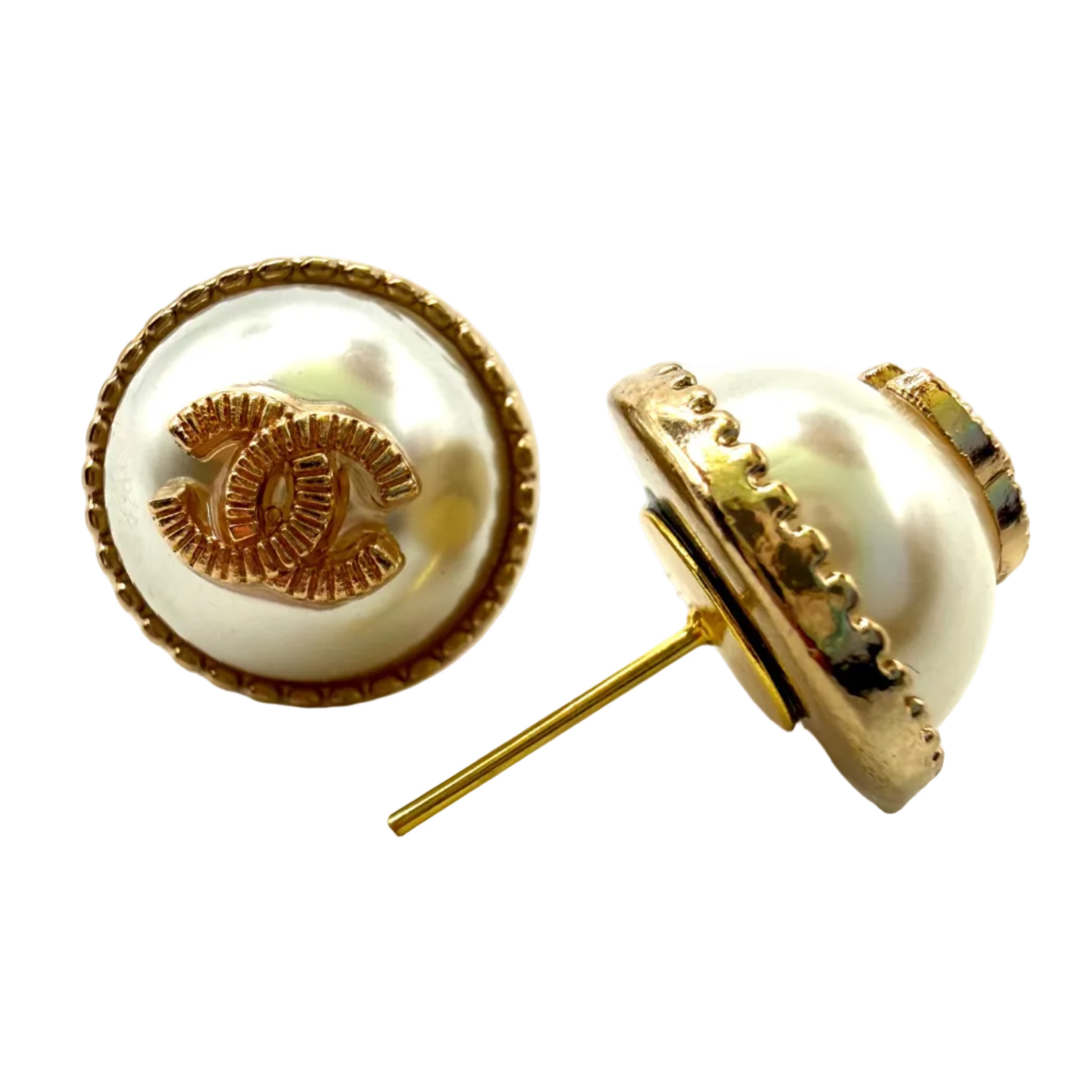 REPURPOSED BUTTON EMMY STUDS