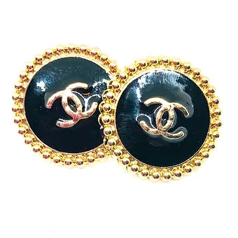 REPURPOSED BUTTON EDIE LARGE STUDS