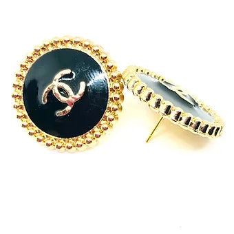 REPURPOSED BUTTON EDIE LARGE STUDS