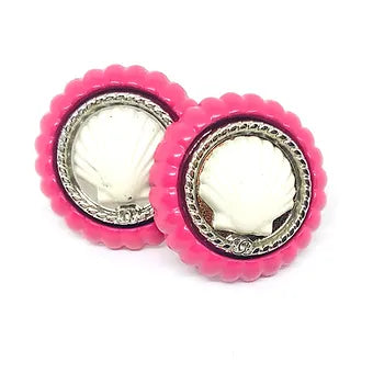 REPURPOSED BUTTON LARGE SANDY STUDS